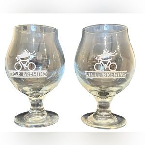 Cycle Brewing Tulip Glasses